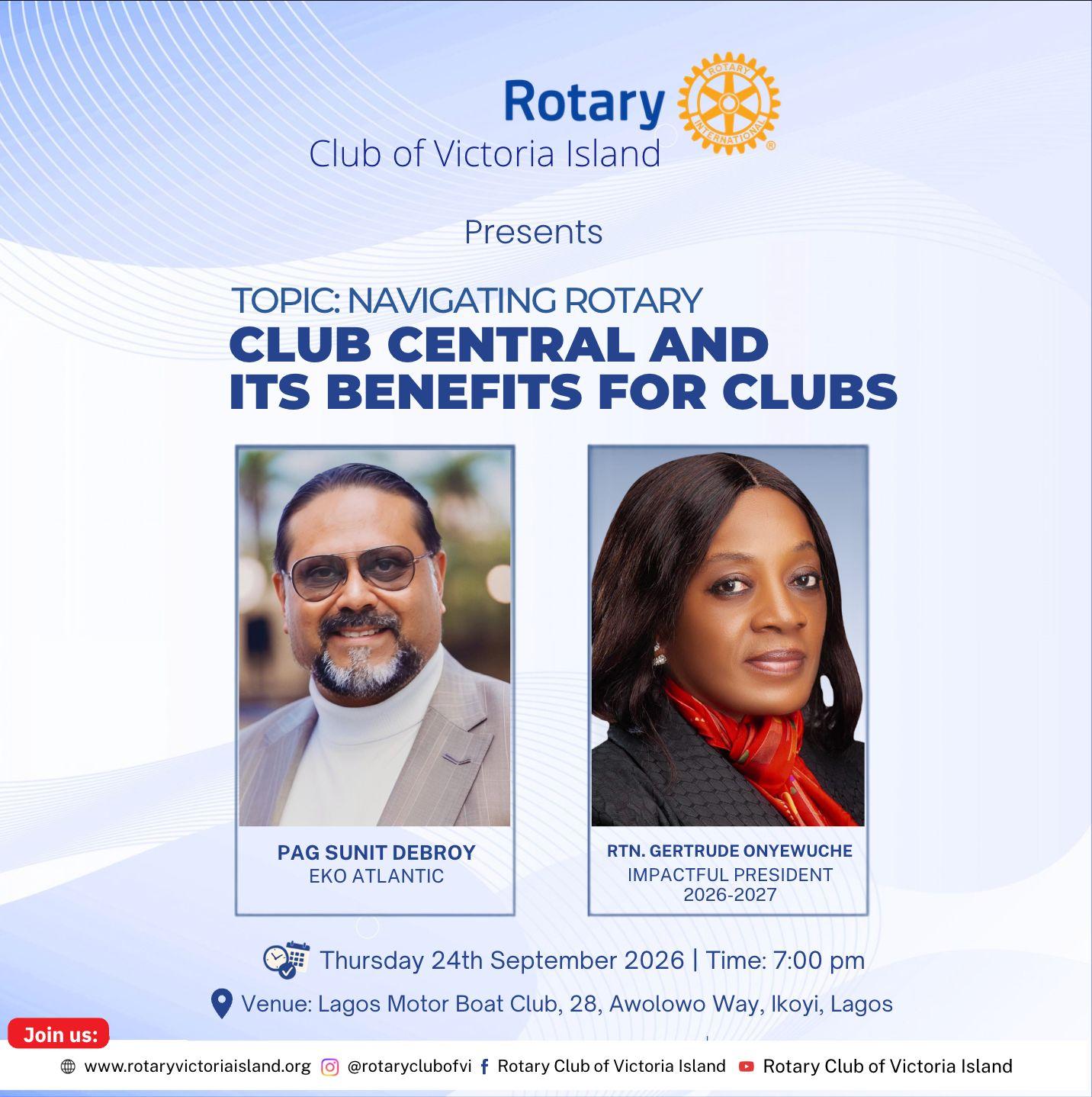 Navigating Rotary Club Central and Its Benefits for Clubs — poster