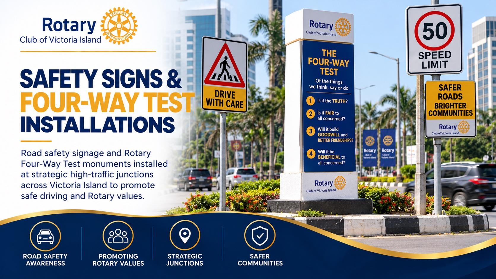 Safety Signs & Four-Way Test Installations